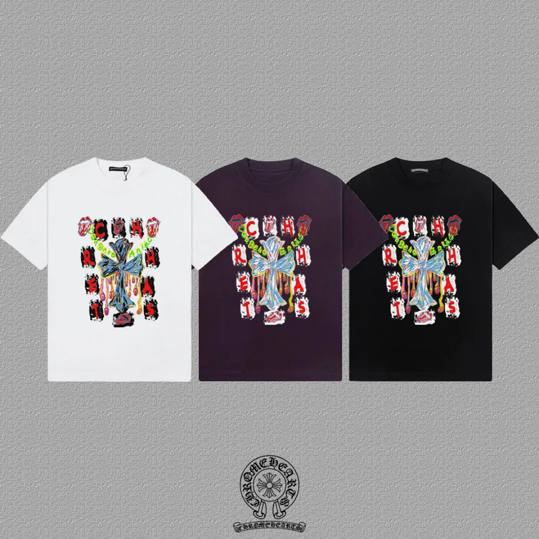 [CH ] 2026FW T LOGO Premium 26s Same Style ：Black White Purple Size：S M L XL 2XL